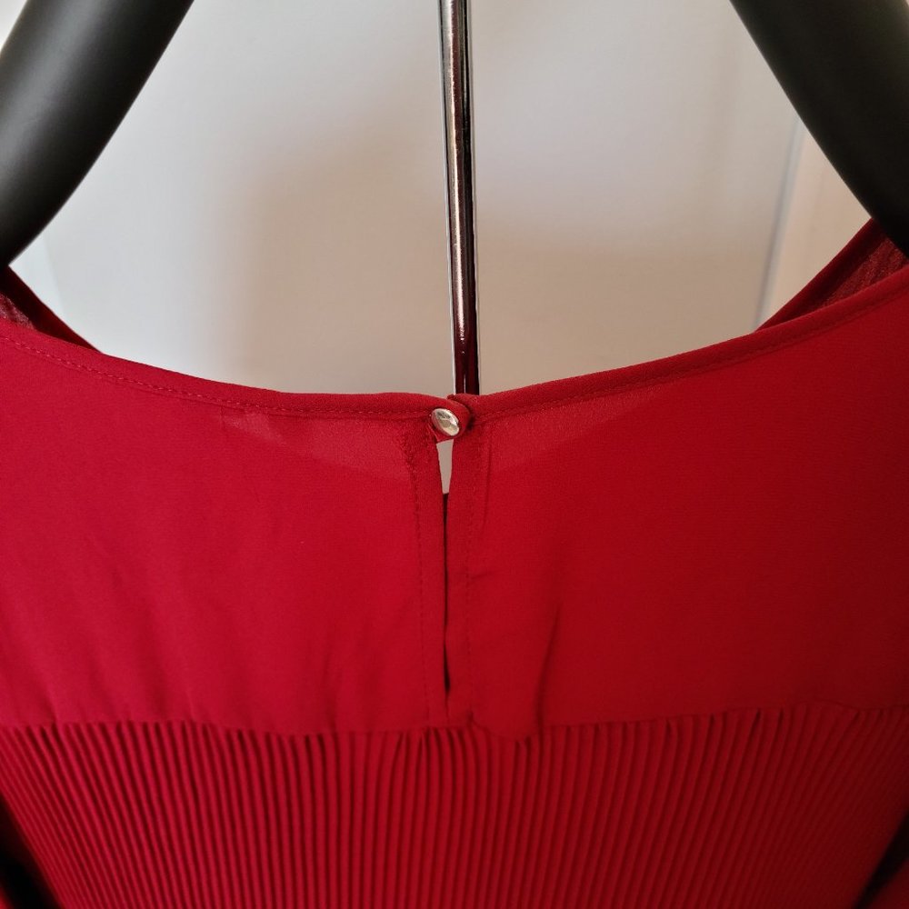 Ruby Red Flowy Top - Picture 2 of 4